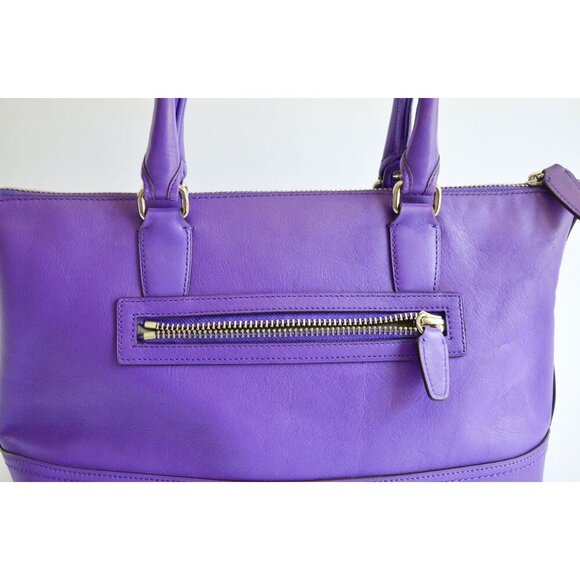 Coach 21132 Molly Purple Ultraviolet Leather Handbag NO CROSSBODY STRAP - Picture 6 of 14
